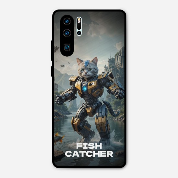 Fish Catcher Metal Back Case for Huawei P30 Pro