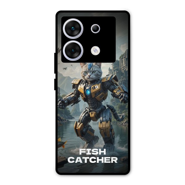 Fish Catcher Metal Back Case for Infinix Zero 30 5G