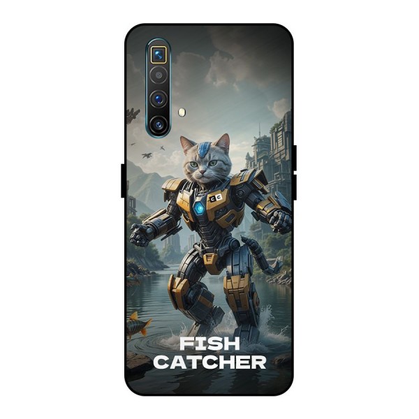 Fish Catcher Metal Back Case for Realme X3