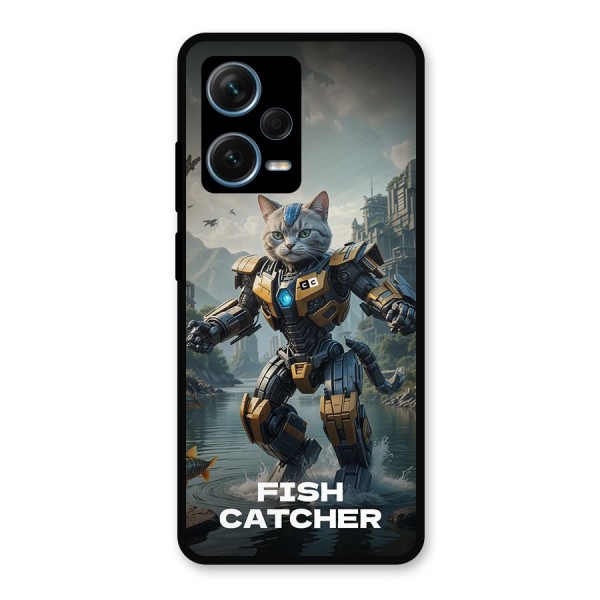 Fish Catcher Metal Back Case for Redmi Note 12 Pro Plus 5G