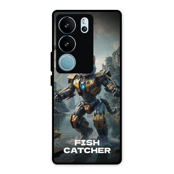 Fish Catcher Metal Back Case for Vivo V29