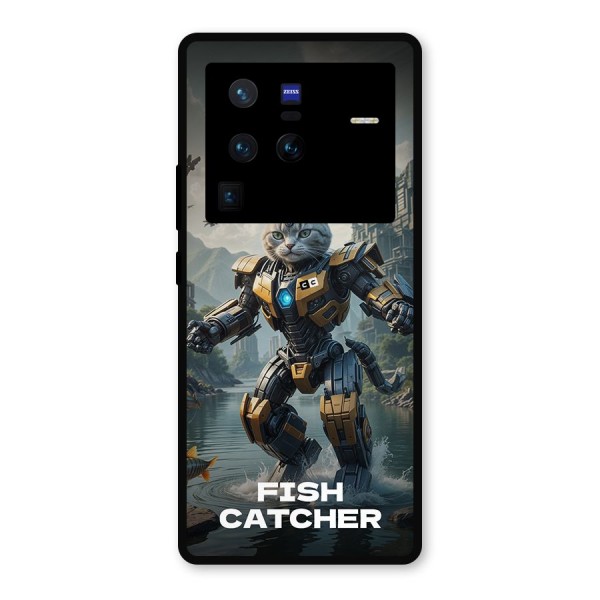 Fish Catcher Metal Back Case for Vivo X80 Pro