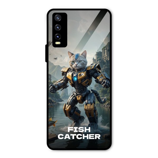 Fish Catcher Metal Back Case for Vivo Y20i