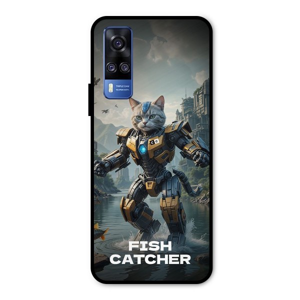 Fish Catcher Metal Back Case for Vivo Y51A