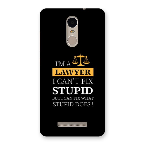 Fix Stupid Case Back Case for Redmi Note 3