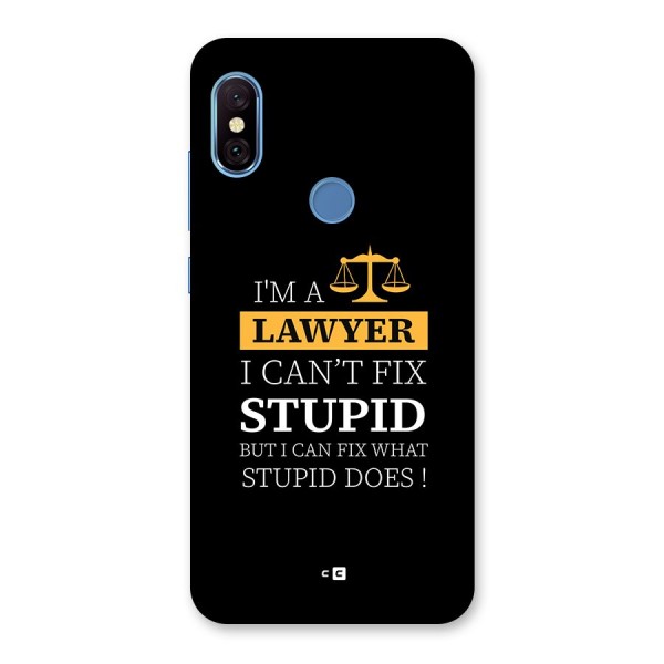 Fix Stupid Case Back Case for Redmi Note 6 Pro