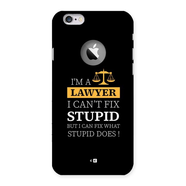 Fix Stupid Case Back Case for iPhone 6 Logo Cut