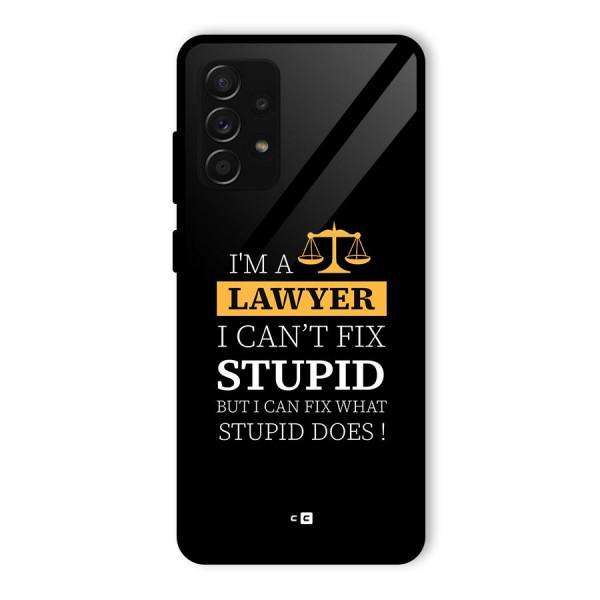 Fix Stupid Case Glass Back Case for Galaxy A53 5G