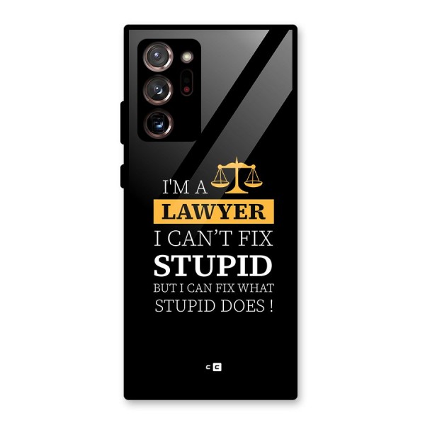 Fix Stupid Case Glass Back Case for Galaxy Note 20 Ultra 5G