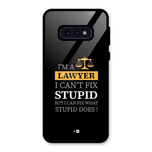 Fix Stupid Case Glass Back Case for Galaxy S10e