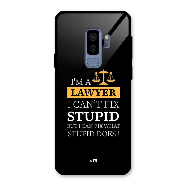 Fix Stupid Case Glass Back Case for Galaxy S9 Plus
