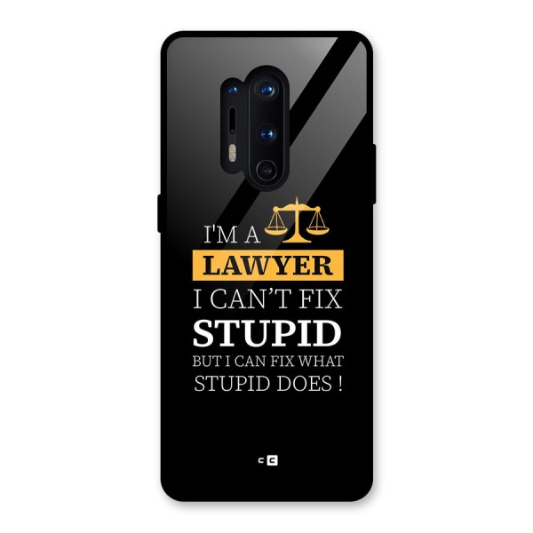 Fix Stupid Case Glass Back Case for OnePlus 8 Pro