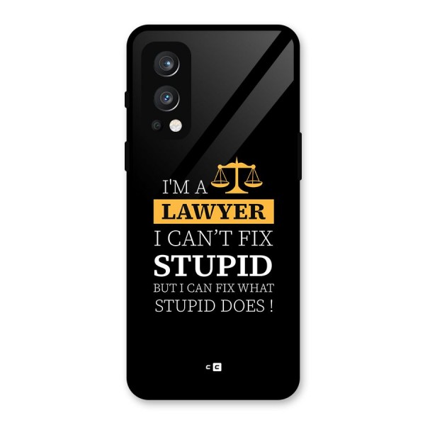 Fix Stupid Case Glass Back Case for OnePlus Nord 2 5G
