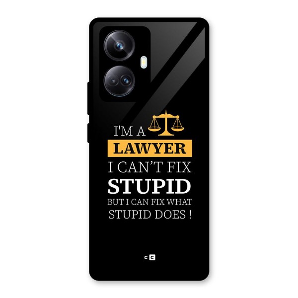 Fix Stupid Case Glass Back Case for Realme 10 Pro Plus