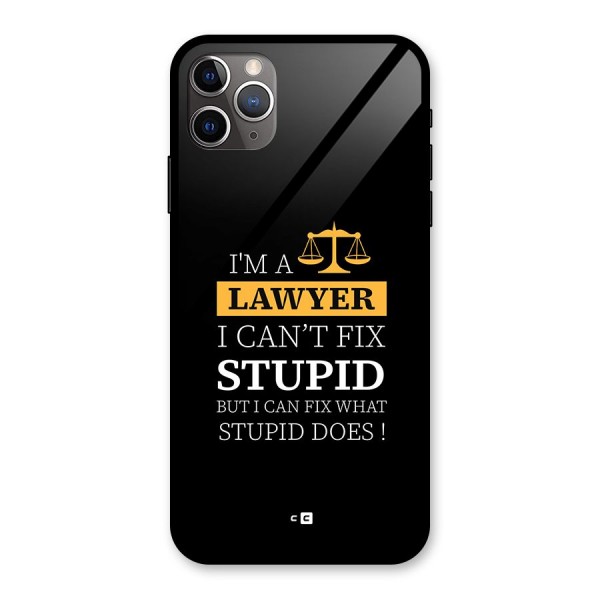 Fix Stupid Case Glass Back Case for iPhone 11 Pro Max