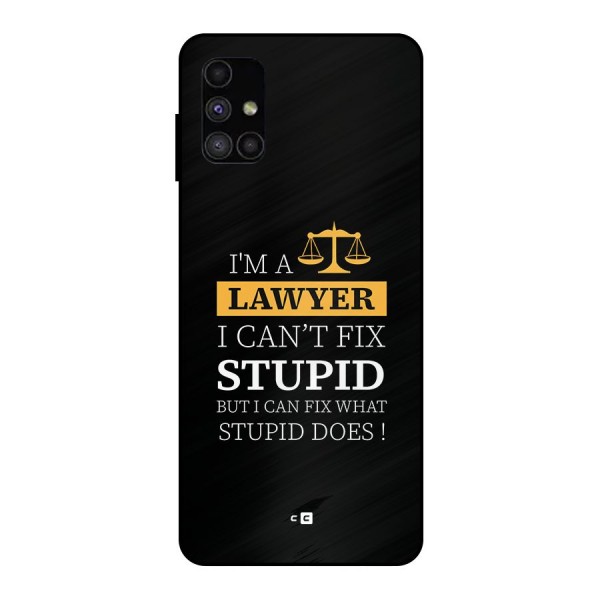 Fix Stupid Case Metal Back Case for Galaxy M51