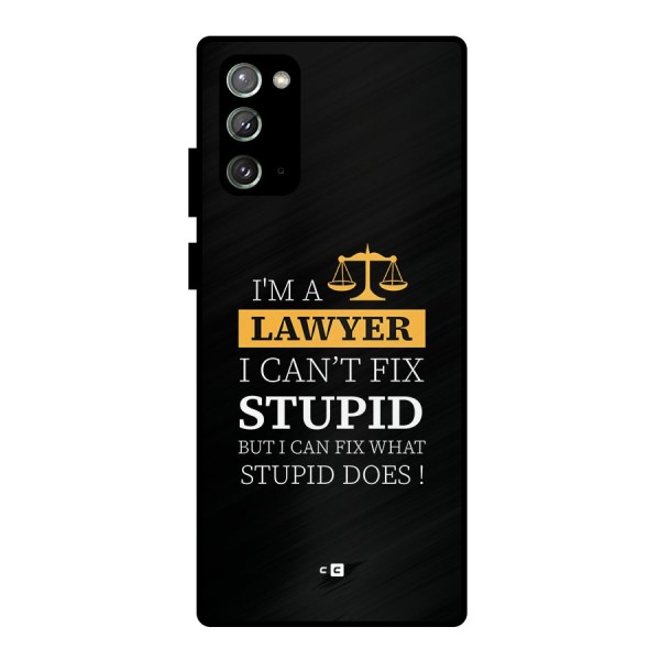 Fix Stupid Case Metal Back Case for Galaxy Note 20