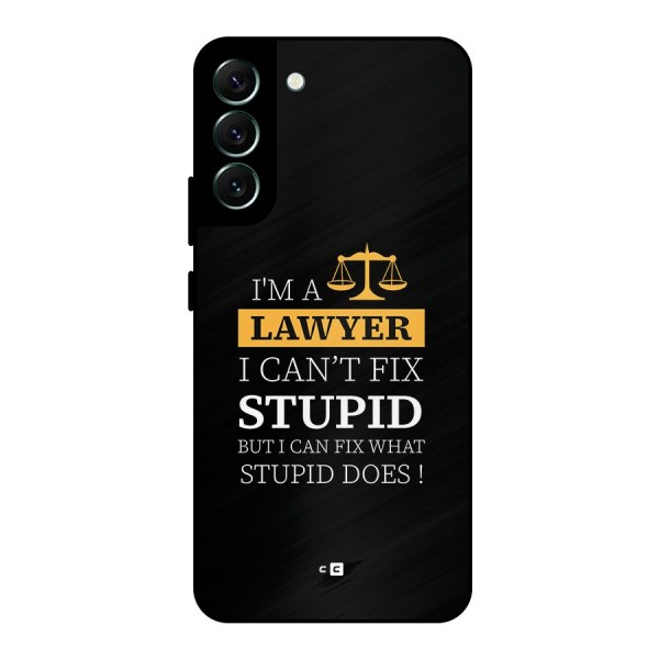 Fix Stupid Case Metal Back Case for Galaxy S22 Plus 5G
