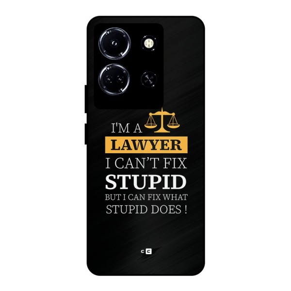 Fix Stupid Case Metal Back Case for Infinix Note 30 5G
