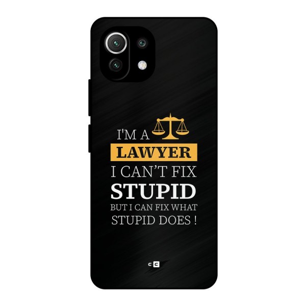 Fix Stupid Case Metal Back Case for Mi 11 Lite