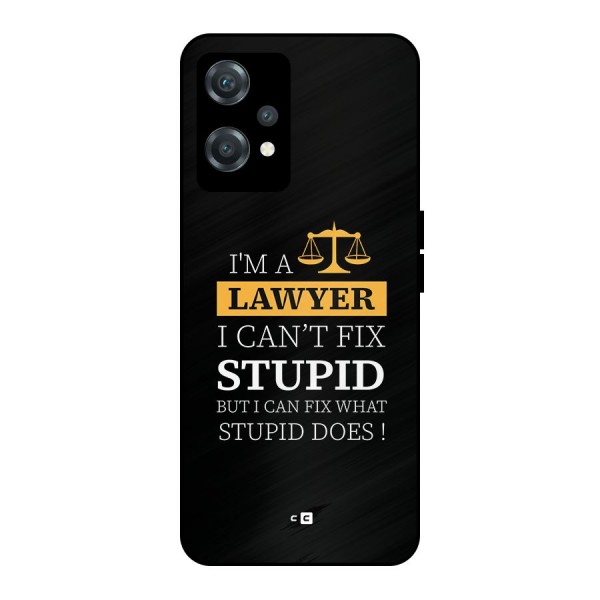 Fix Stupid Case Metal Back Case for OnePlus Nord CE 2 Lite 5G