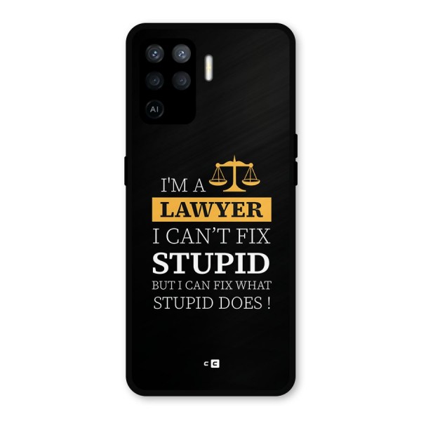 Fix Stupid Case Metal Back Case for Oppo F19 Pro