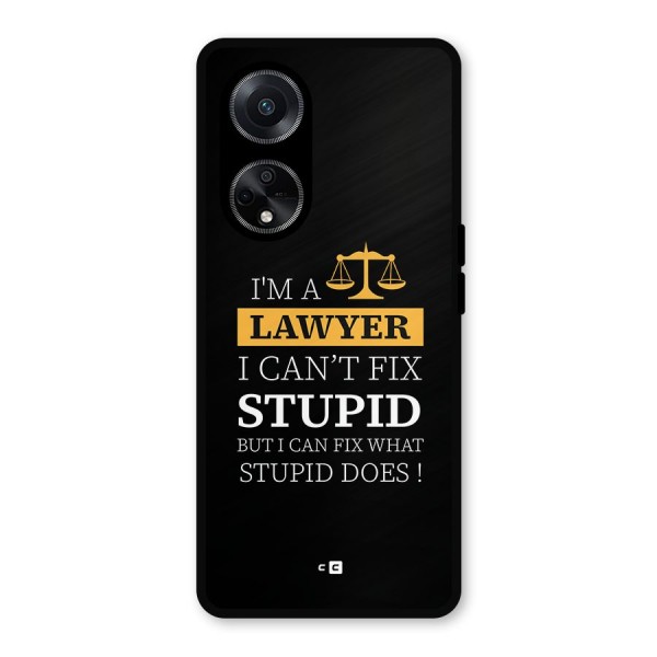 Fix Stupid Case Metal Back Case for Oppo F23