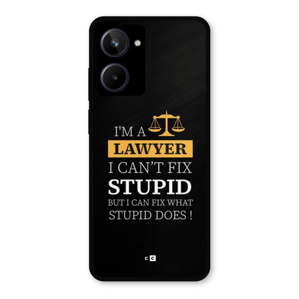 Fix Stupid Case Metal Back Case for Realme 10