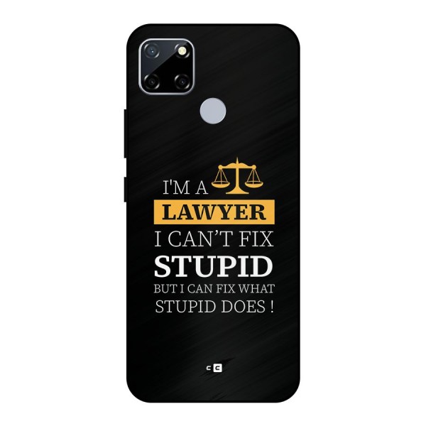Fix Stupid Case Metal Back Case for Realme Narzo 30A