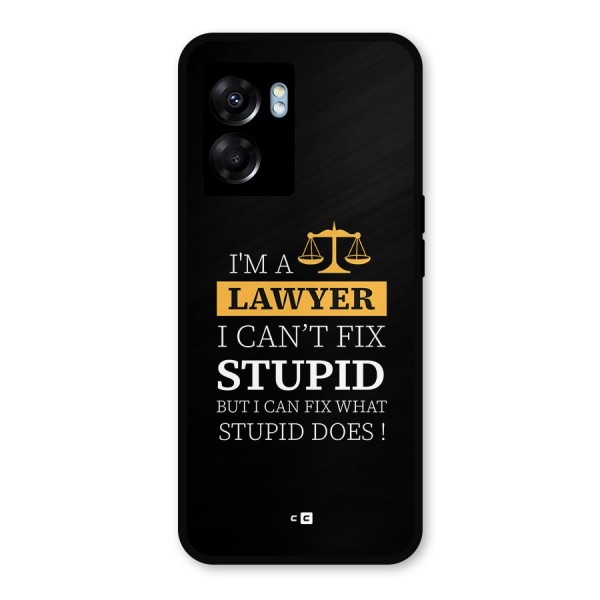 Fix Stupid Case Metal Back Case for Realme Narzo 50 5G