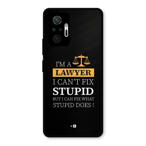 Fix Stupid Case Metal Back Case for Redmi Note 10 Pro Max