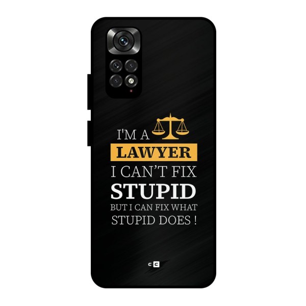 Fix Stupid Case Metal Back Case for Redmi Note 11 Pro