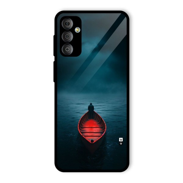 Floating Boat Glass Back Case for Galaxy F23
