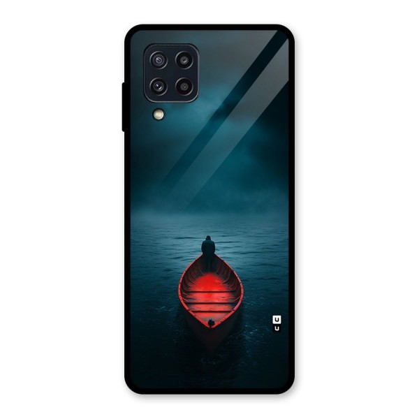 Floating Boat Glass Back Case for Galaxy M32