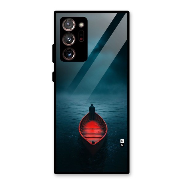 Floating Boat Glass Back Case for Galaxy Note 20 Ultra 5G