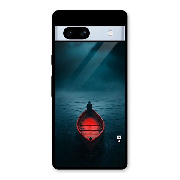 Floating Boat Glass Back Case for Google Pixel 7a