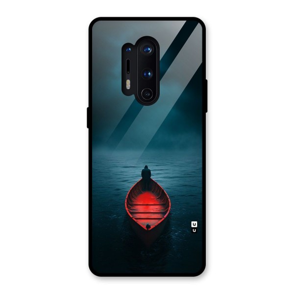 Floating Boat Glass Back Case for OnePlus 8 Pro
