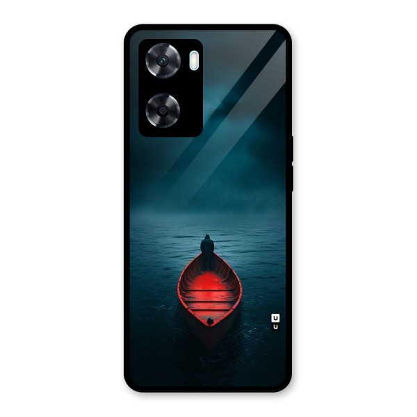Floating Boat Glass Back Case for Oppo A77