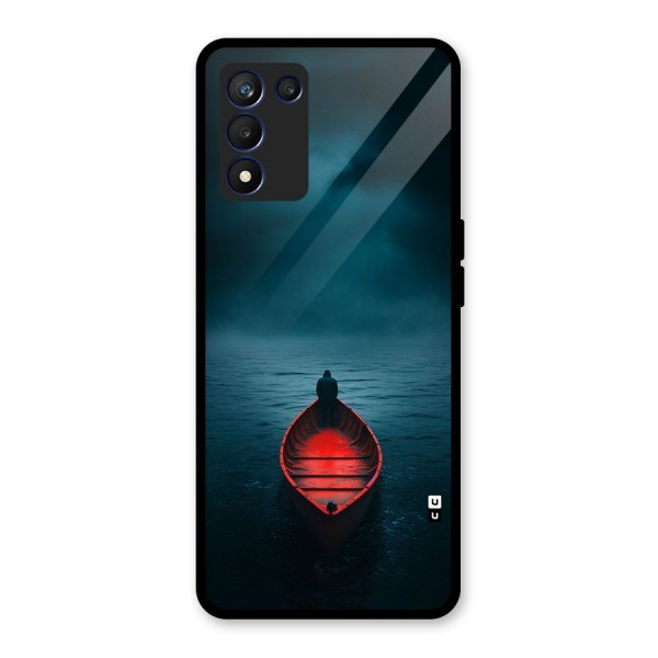 Floating Boat Glass Back Case for Realme 9 5G Speed