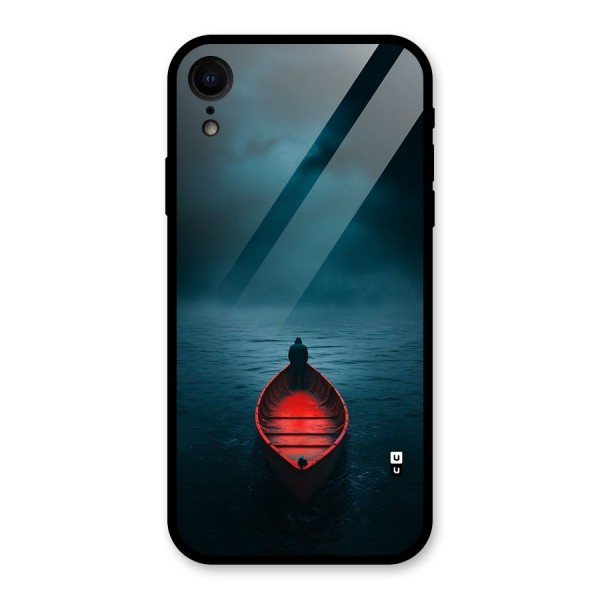 Floating Boat Glass Back Case for iPhone XR