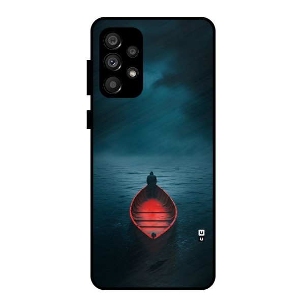 Floating Boat Metal Back Case for Galaxy A73 5G