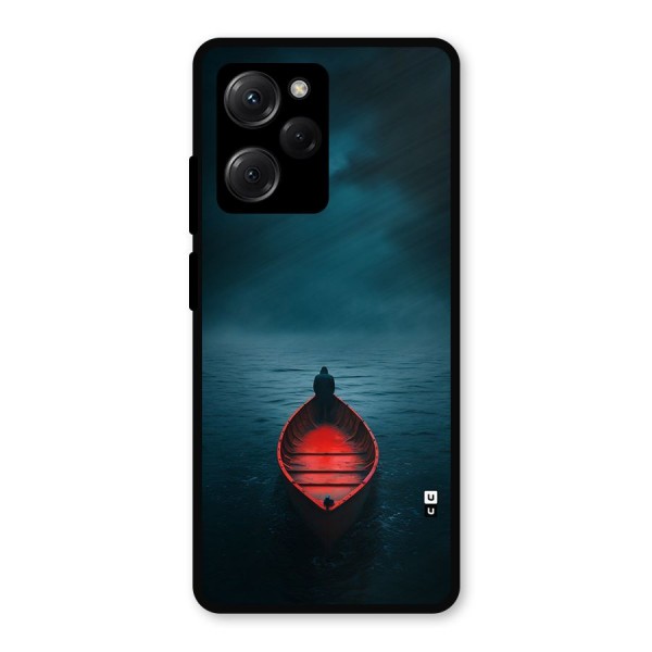 Floating Boat Metal Back Case for Poco X5 Pro