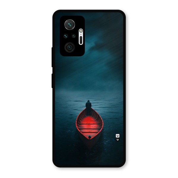 Floating Boat Metal Back Case for Redmi Note 10 Pro