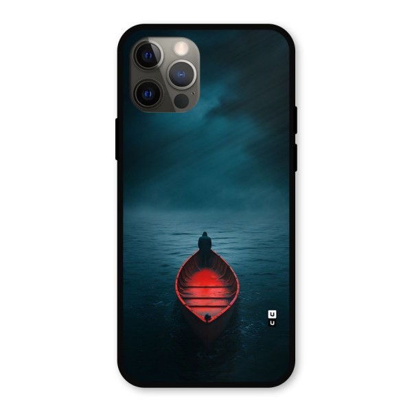 Floating Boat Metal Back Case for iPhone 12 Pro