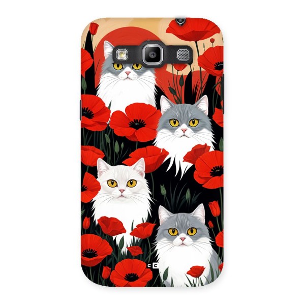 Floral Cat Back Case for Galaxy Grand Quattro