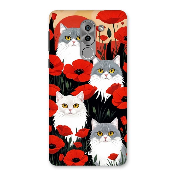 Floral Cat Back Case for Honor 6X