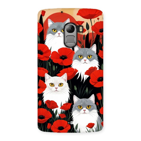 Floral Cat Back Case for Lenovo K4 Note