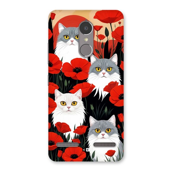 Floral Cat Back Case for Lenovo K6 Power