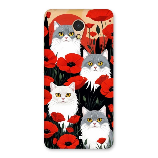 Floral Cat Back Case for Lenovo P2