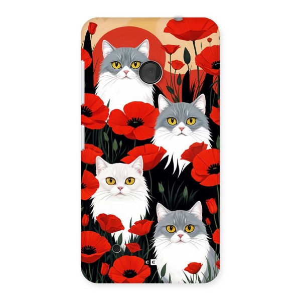 Floral Cat Back Case for Lumia 530